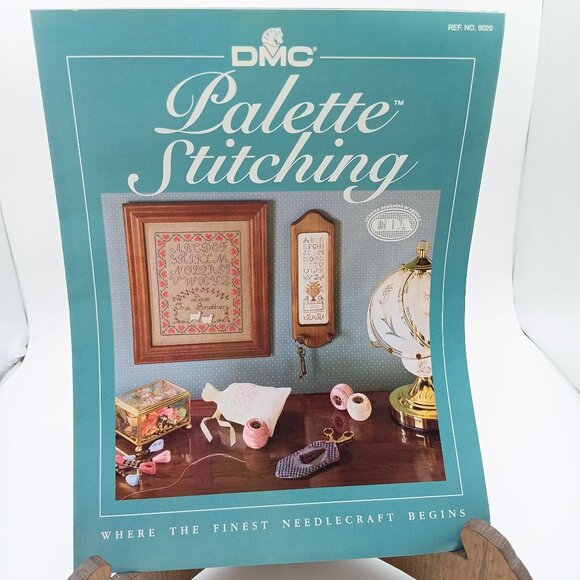 Vintage DMC Craft Pattern, Palette Stitching with Embroidery Floss 1990s - Picture 1 of 1